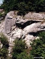 Die Castellwand am Donaudurchbruch, Kletterer in Vasudeva 8-