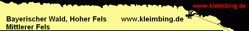 Bayerischer Wald, Hoher Fels www.kleimbing.de
Mittlerer Fels